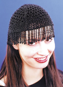 20S Beaded Cap Blk For All