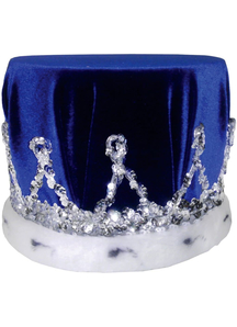 Crown Sequin W Blue Turban For All