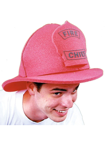 Fire Chief Hat Foam For Adults