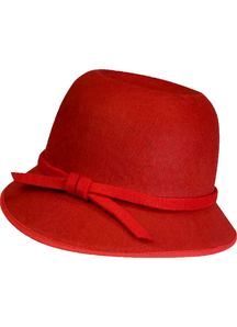 Flapper Hat Red For Adults
