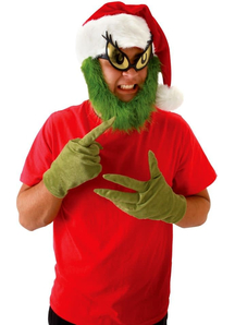 Grinch Hat With Beard For All
