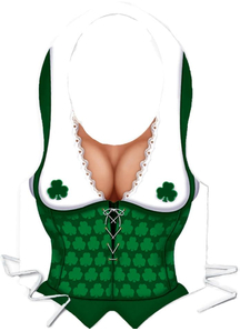Plastic Irish Miss Vest For Adults