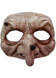 Wart Wizard Latex Half Mask For Adults