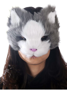 Gray Kitty Mask