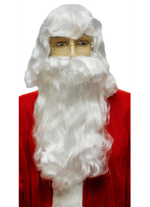 Santa Claus Beard Set White