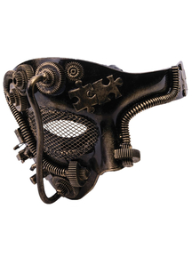 Steampunk Gold Mask For Adults