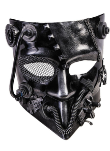 Steampunk Silver Mask For Adults