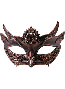 Steampunk Style Bronze Female Mask