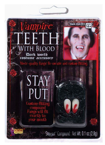 Vampire Fangs With Blood