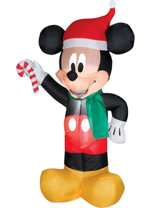 Airblown Mickey Santa With Candy