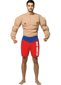 Baywatch Male Lifeguard Muscles Suit