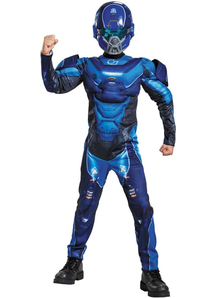 Blue Spartan Halo Costume For Children