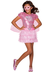 Pink Supergirl Costume For Children