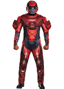 Spartan Halo Costume Red For Adults