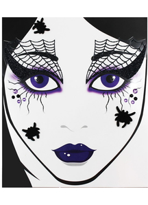 Face Decal Spider Web