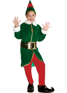 Green Elf Child Costume