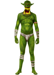 Morphsuit Green Jaw Dropper Adult Costume
