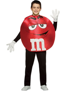 Red M&M'S Teen Poncho