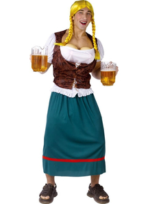 Funny Beer Waitress Male Costume