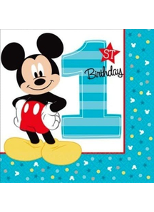 Mickey 1St Lunch Napkins