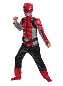 Boys Red Ranger Costume with muscles - Power Rangers