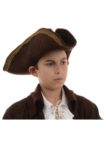 Pirate Captain Hat Brown