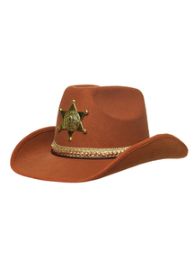 Sheriff Hat Brown for adults