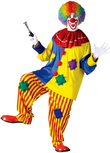 Colorful Clown Adult Costume