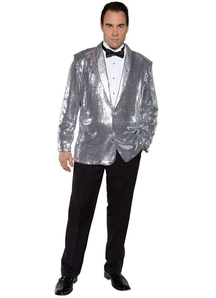 Disco Jacket Silver Adult