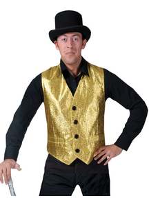 Disco Vest Gold For Adults