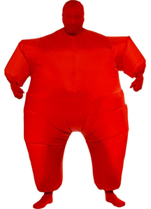 Inflatable Skin Suit Red Adult