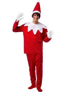 Red Elf Adult Costume