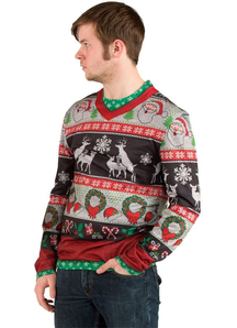 Ugly Christmas Deer Sweater Adult