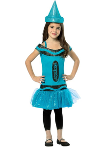 Crayola Pencil Sequin Blue Kids Costume
