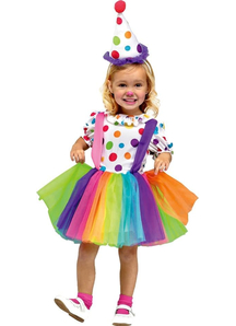Rainbow Clown Child Costume