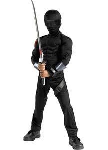 G.L.Joes Snake Eyes Muscle Child Costume
