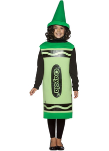 Green Crayola Kids Costume