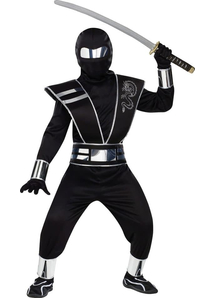 Mirror Ninja Silver Child Costume