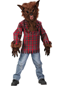 Plaid Werewolf Child Costume