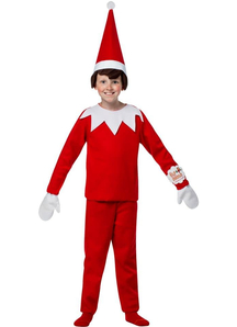 Red Elf Child Costume