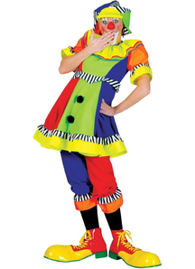 Bright Clown Adult Costume