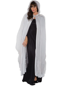 Grey Ghost Cape Long Adult
