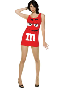 M&M Red Adult Costume