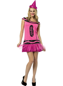 Pink Crayola Adult Costume