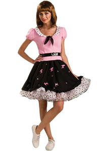 Pink Poodle Girl Adult Costume