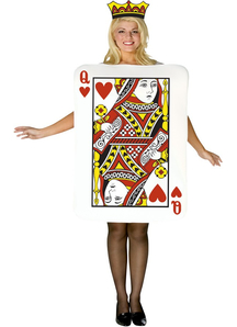 Queen Of Hearts Card Adult Costume