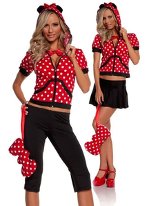 Red Minni Mouse Adult Costume