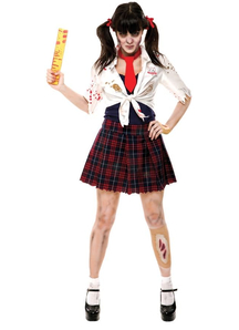 Zombie School Girl Adult Costume