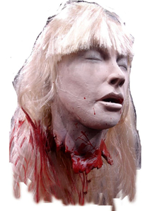Blonde Debbie'S Cut Off Head. Halloween Heads.