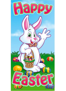 Bunny Door Cover. Easter Decoration.